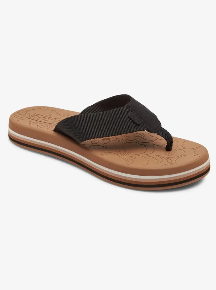 Roxy Flip Flops Colbee Hi Sandals Blacktan 8211 Women