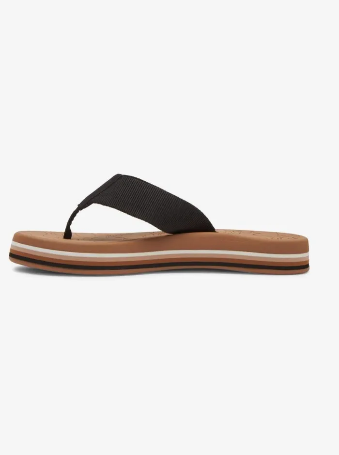 Roxy Flip Flops Colbee Hi Sandals Blacktan 8211 Women