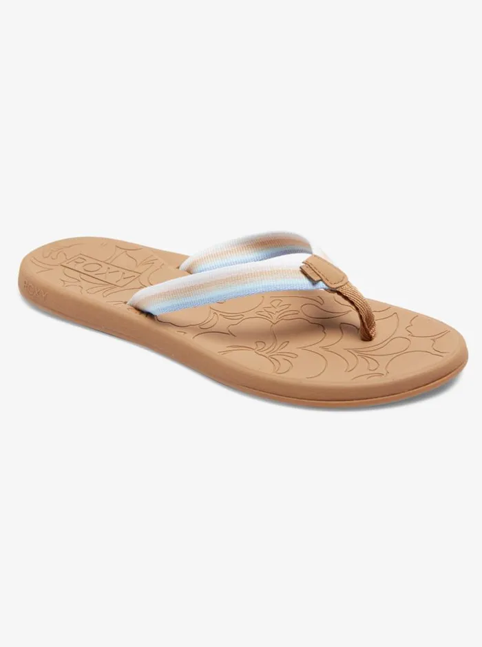 Roxy Flip Flops Colbee Sandals Brownblue 8211 Women