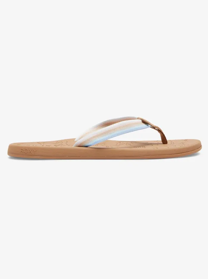 Roxy Flip Flops Colbee Sandals Brownblue 8211 Women