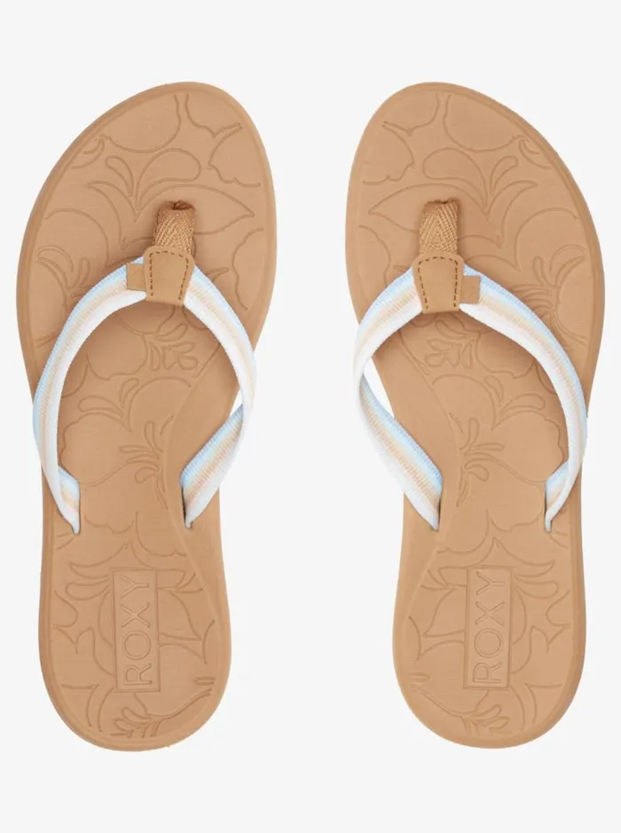 Roxy Flip Flops Colbee Sandals Brownblue 8211 Women
