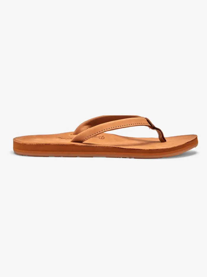 Roxy Flip Flops Lorraine Slim Sandals Tan 8211 Women