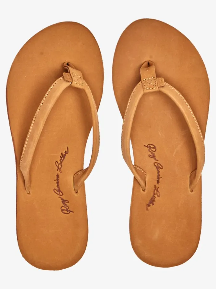 Roxy Flip Flops Lorraine Slim Sandals Tan 8211 Women