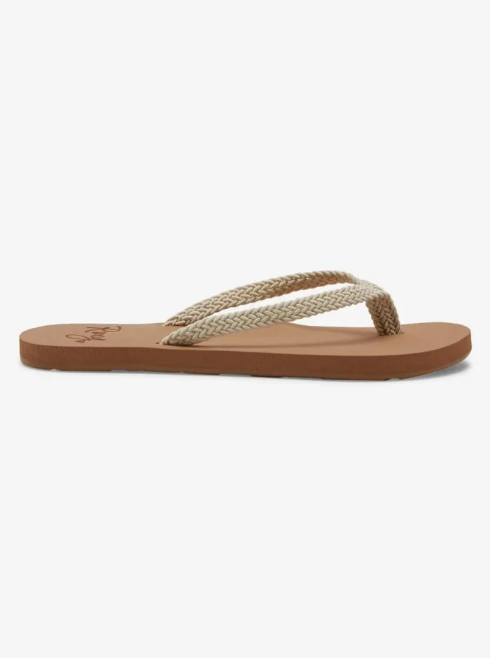 Roxy Flip Flops Malia FlipFlops Natural 8211 Women Roxy Flip Flops Malia FlipFlops Natural 8211 Women