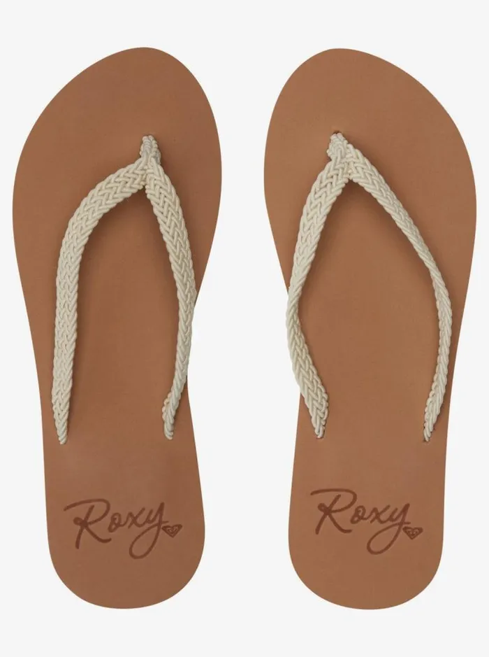 Roxy Flip Flops Malia FlipFlops Natural 8211 Women Roxy Flip Flops Malia FlipFlops Natural 8211 Women