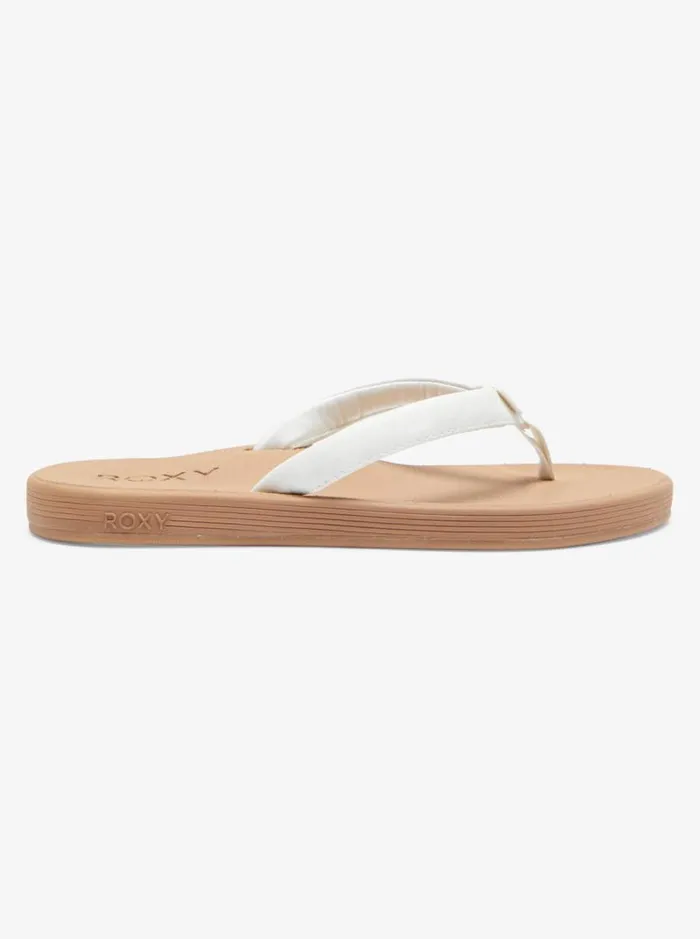 Roxy Flip Flops Solana Sandals White 8211 Women Roxy Flip Flops Solana Sandals White 8211 Women