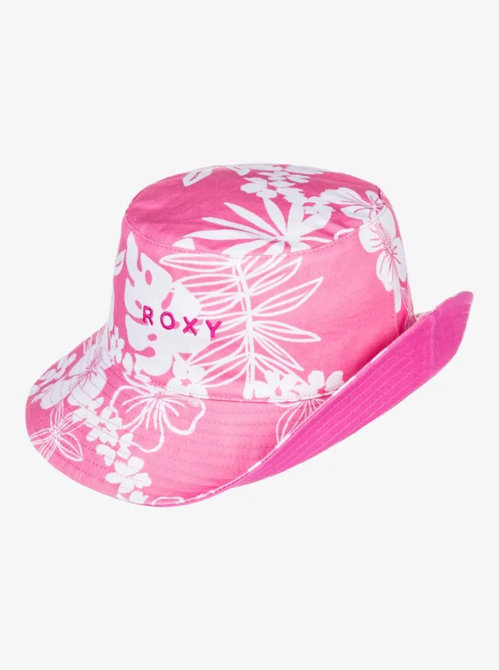 Roxy Hats Jasmine Paradise Reversible Bucket Hat Shocking Pink Hello Aloha 8211 Women Roxy Hats Jasmine Paradise Reversible Bucket Hat Shocking Pink Hello Aloha 8211 Women