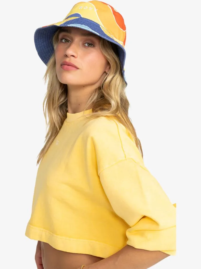 Roxy Hats Jasmine Paradise Reversible Bucket Hat Tiger Lily Cruz 8211 Women