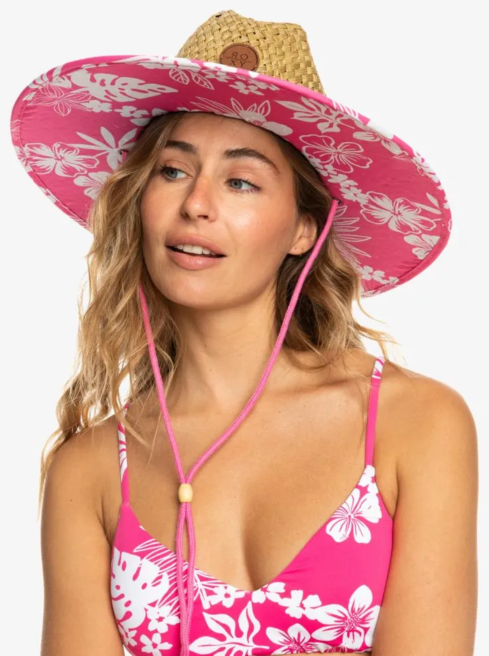 Roxy Hats Pina To My Colada Sun Hat Shocking Pink Hello Aloha 8211 Women