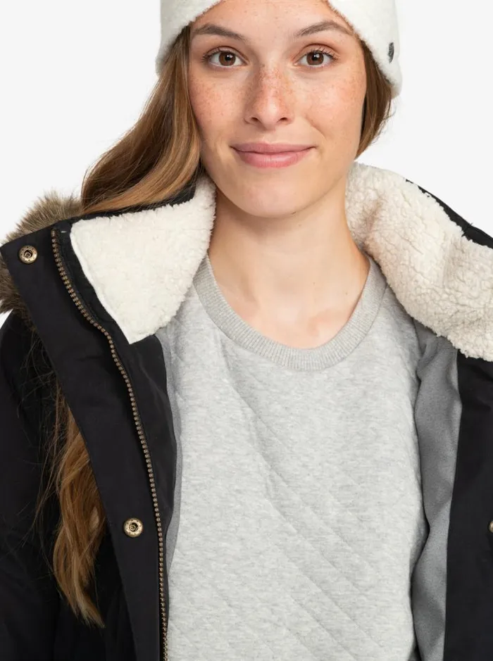 Roxy Jackets Ellie Longline Winter Jacket True Black 8211 Women Roxy Jackets Ellie Longline Winter Jacket True Black 8211 Women