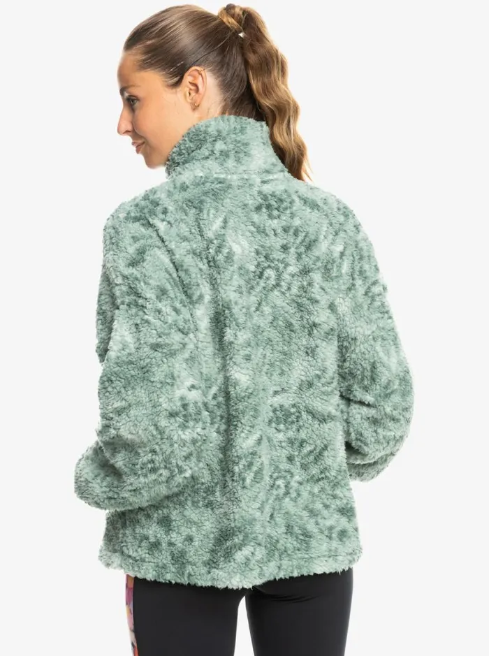 Roxy Jackets Waves Of Warmth HalfZip Fleece Blue Surf Planao 8211 Women Roxy Jackets Waves Of Warmth HalfZip Fleece Blue Surf Planao 8211 Women