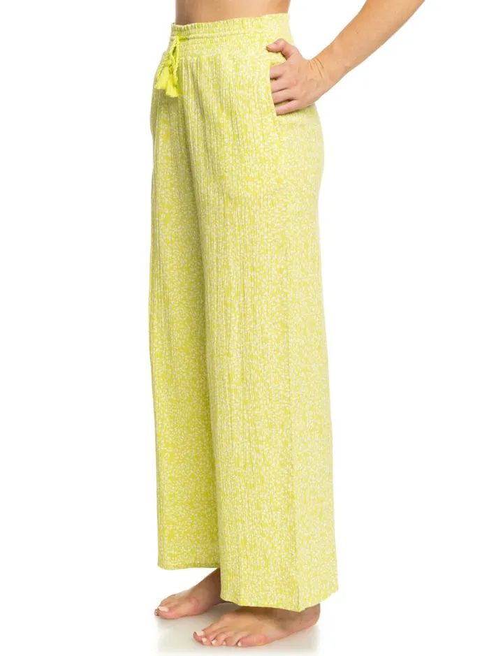 Roxy Pants and Jeans Drift Away Beach Pants Daiquiri Green Sea Spray 8211 Women