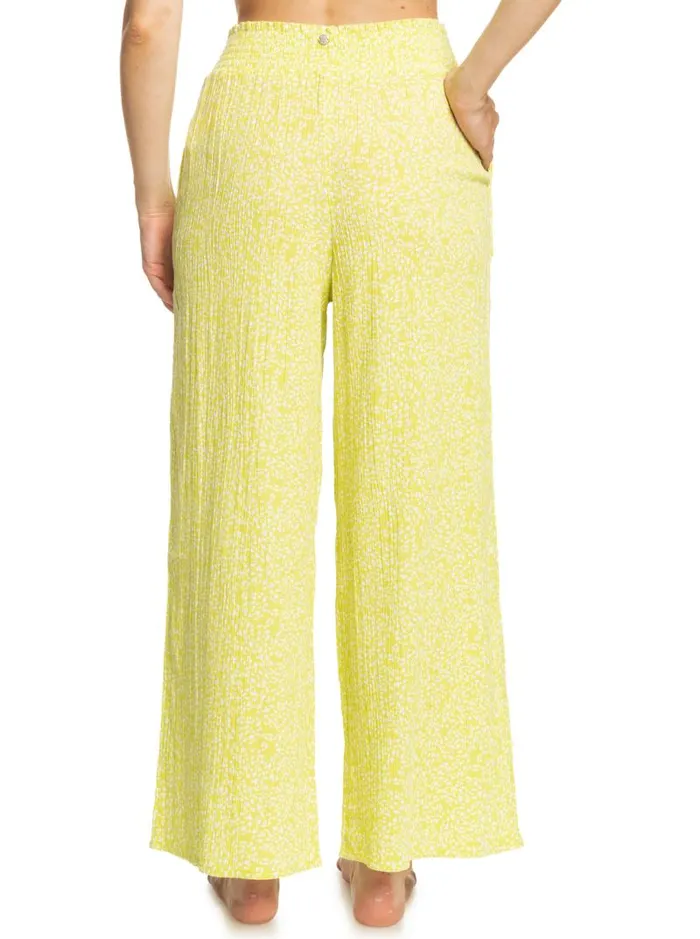 Roxy Pants and Jeans Drift Away Beach Pants Daiquiri Green Sea Spray 8211 Women