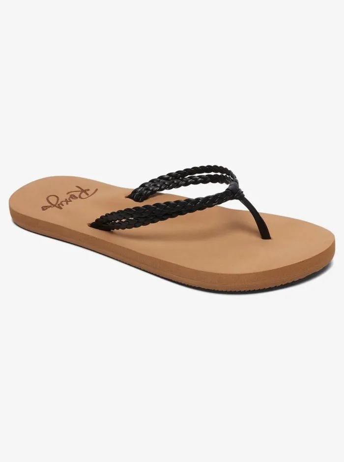 Roxy Shoes and Sandals Girl039s 416 Costas FlipFlops Black 8211 Kids