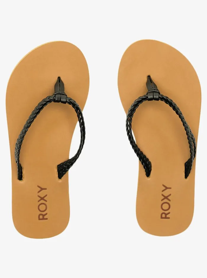 Roxy Shoes and Sandals Girl039s 416 Costas FlipFlops Black 8211 Kids Roxy Shoes and Sandals Girl039s 416 Costas FlipFlops Black 8211 Kids