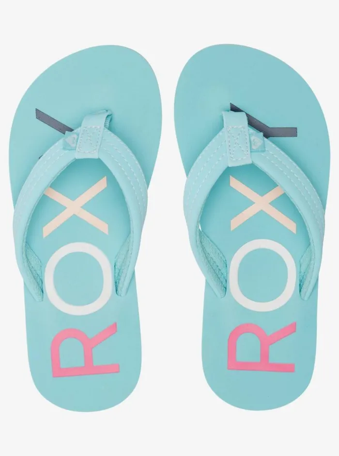 Roxy Shoes and Sandals Girl039s 416 Vista FlipFlops Light Blue 8211 Kids Roxy Shoes and Sandals Girl039s 416 Vista FlipFlops Light Blue 8211 Kids