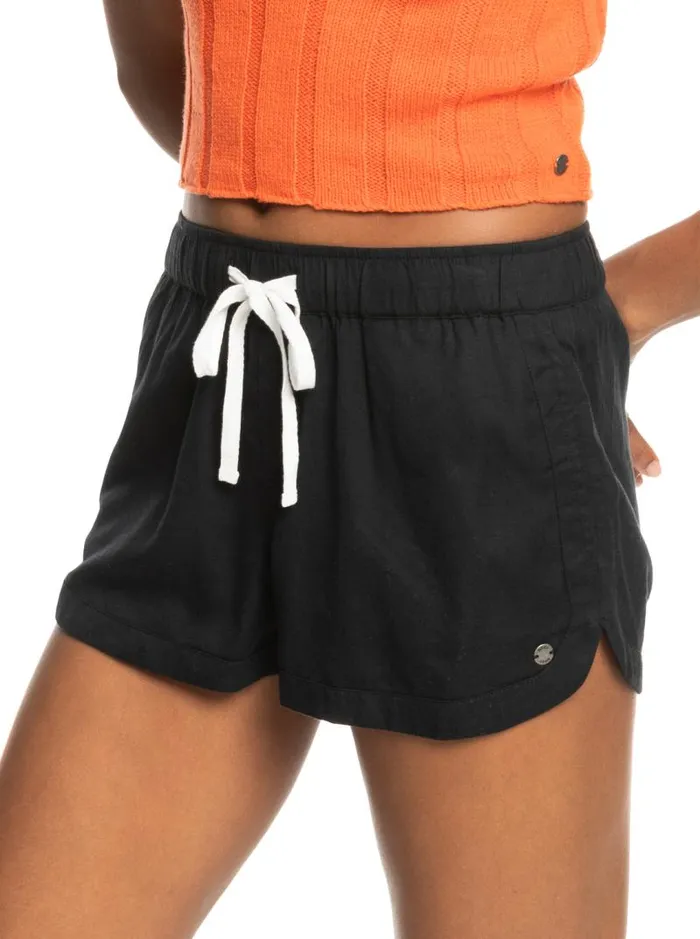 Roxy Shorts New Impossible Love Elasticized Shorts True Black 8211 Women