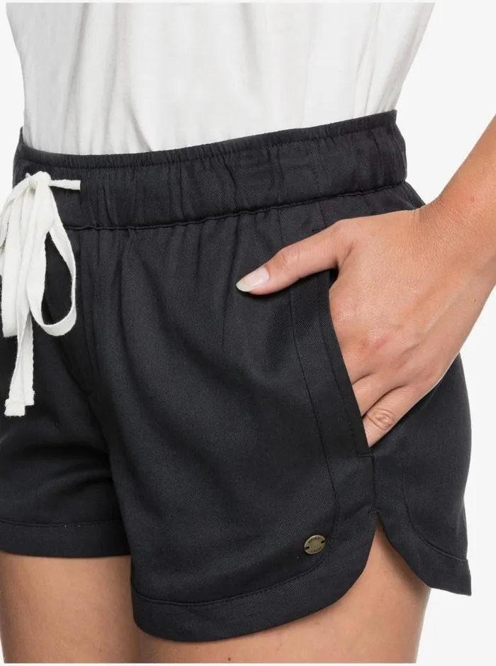 Roxy Shorts New Impossible Love Elasticized Shorts True Black 8211 Women