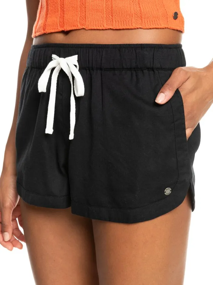 Roxy Shorts New Impossible Love Elasticized Shorts True Black 8211 Women