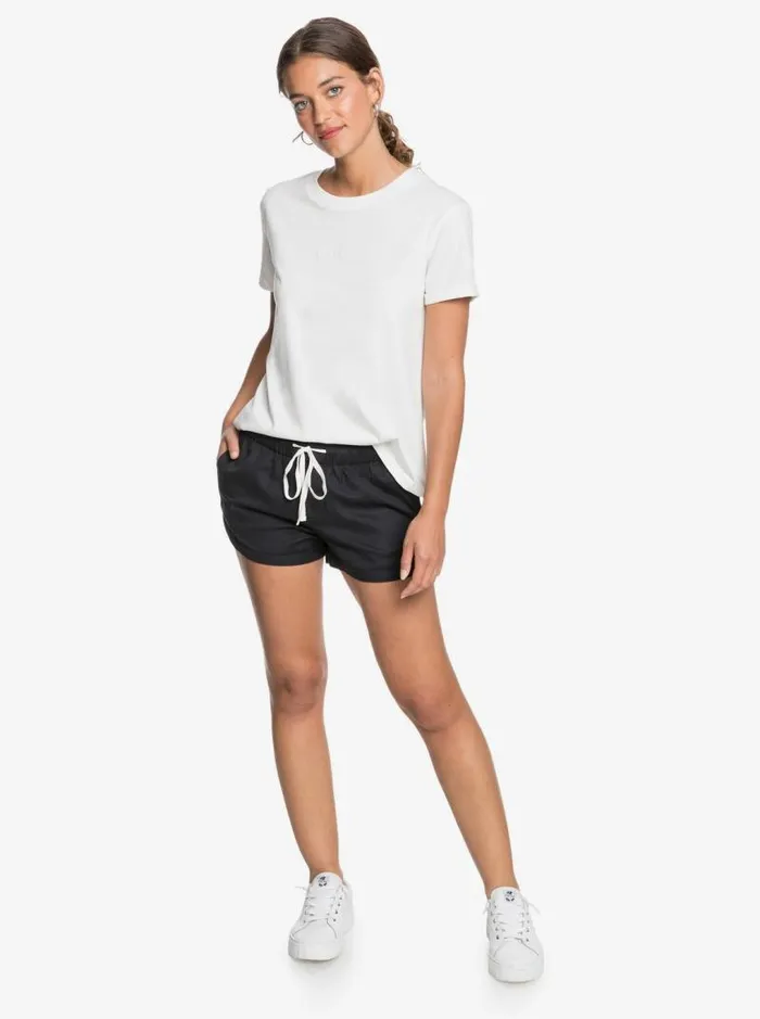 Roxy Shorts New Impossible Love Elasticized Shorts True Black 8211 Women
