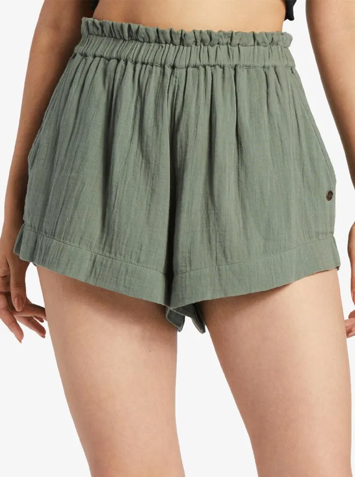 Roxy Shorts What A Vibe Beach Shorts Agave Green 8211 Women