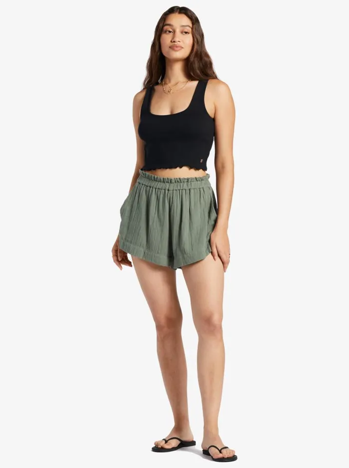 Roxy Shorts What A Vibe Beach Shorts Agave Green 8211 Women Roxy Shorts What A Vibe Beach Shorts Agave Green 8211 Women