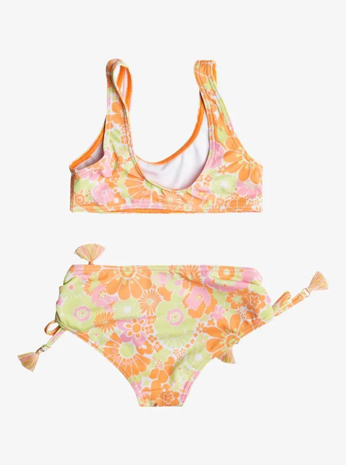 Roxy Swim Girl039s 416 Happiness Feeling Two Piece Bralette Bikini Set For Girls Mock Orange Piece Of Paradise 8211 Kids Roxy Swim Girl039s 416 Happiness Feeling Two Piece Bralette Bikini Set For Girls Mock Orange Piece Of Paradise 8211 Kids