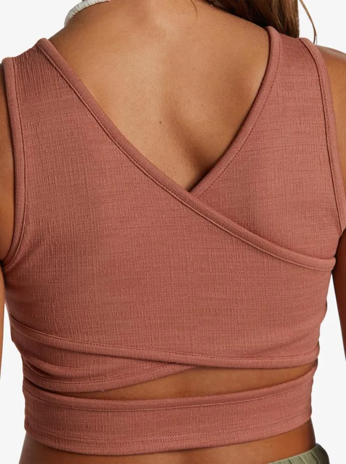 Roxy Tees and Tanks Good Keepsake Crop Top Cedar Wood 8211 Women Roxy Tees and Tanks Good Keepsake Crop Top Cedar Wood 8211 Women