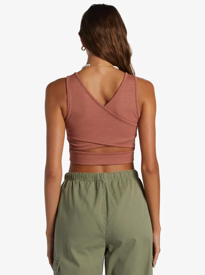 Roxy Tees and Tanks Good Keepsake Crop Top Cedar Wood 8211 Women Roxy Tees and Tanks Good Keepsake Crop Top Cedar Wood 8211 Women