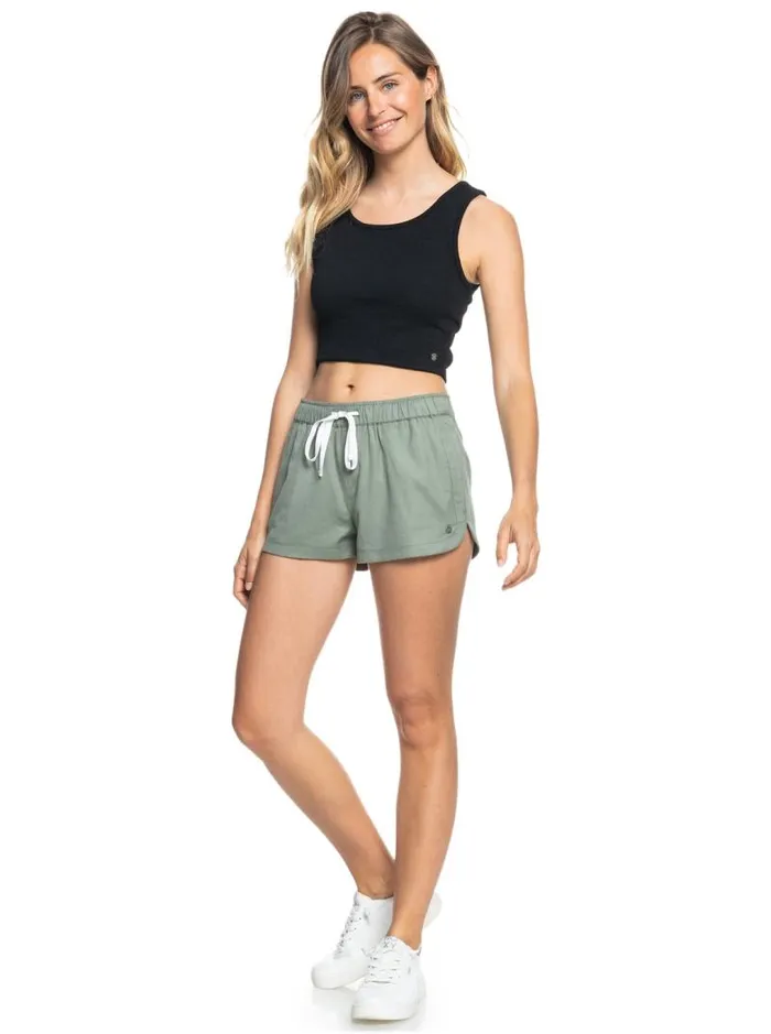 Roxy Tops Good Keepsake Crop Top Anthracite 8211 Women Roxy Tops Good Keepsake Crop Top Anthracite 8211 Women