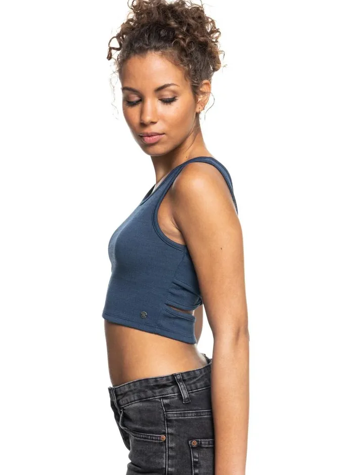 Roxy Tops Good Keepsake Crop Top Mood Indigo 8211 Women