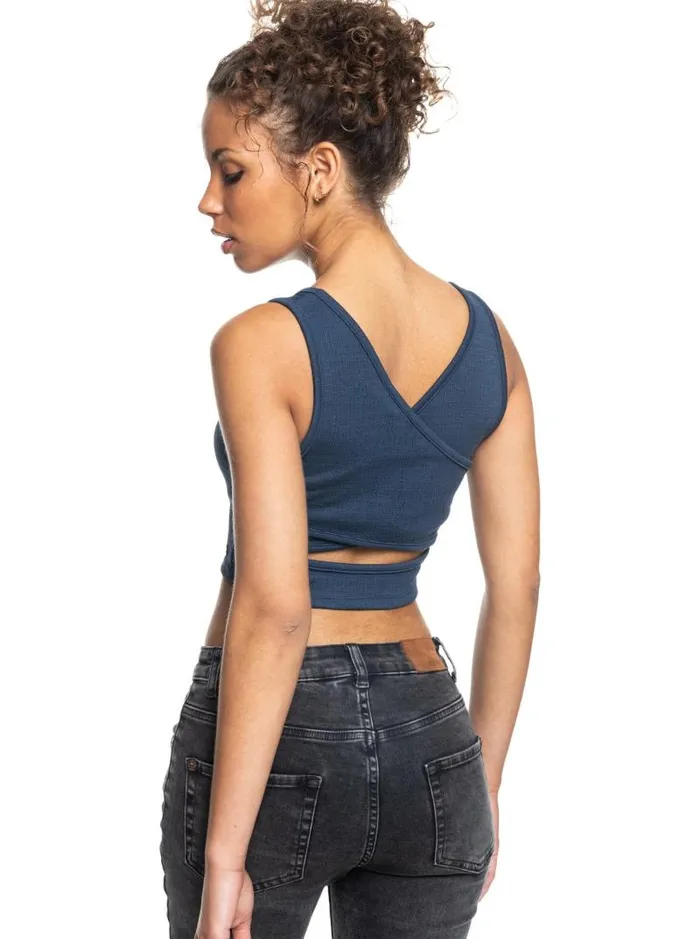 Roxy Tops Good Keepsake Crop Top Mood Indigo 8211 Women