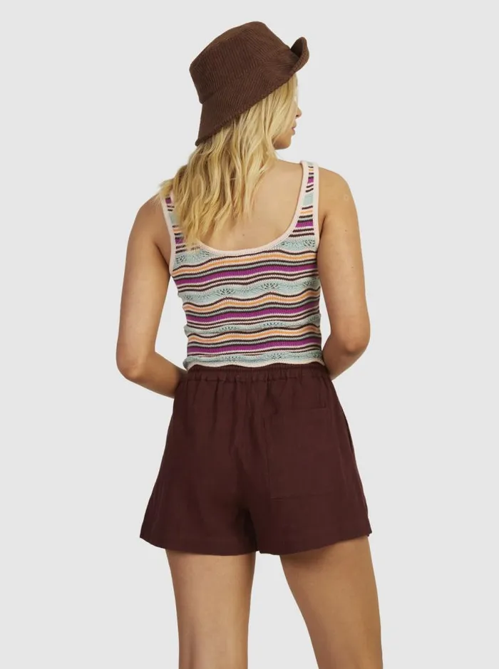 Roxy Tops Sailing Flow Knitted Tank Top Pale Dog Apparel Flowy Mood 8211 Women