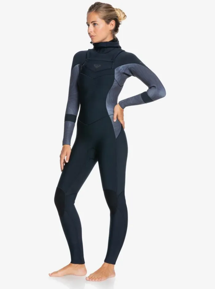 Roxy Wetsuits 543mm Syncro GBS Hooded LSL Fullsuit Jetblack 8211 Women Roxy Wetsuits 543mm Syncro GBS Hooded LSL Fullsuit Jetblack 8211 Women