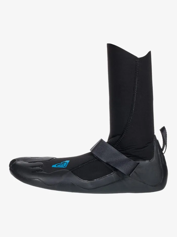 Roxy Wetsuits 5mm Swell Series Round Toe Wetsuit Boots True Black 8211 Women Roxy Wetsuits 5mm Swell Series Round Toe Wetsuit Boots True Black 8211 Women