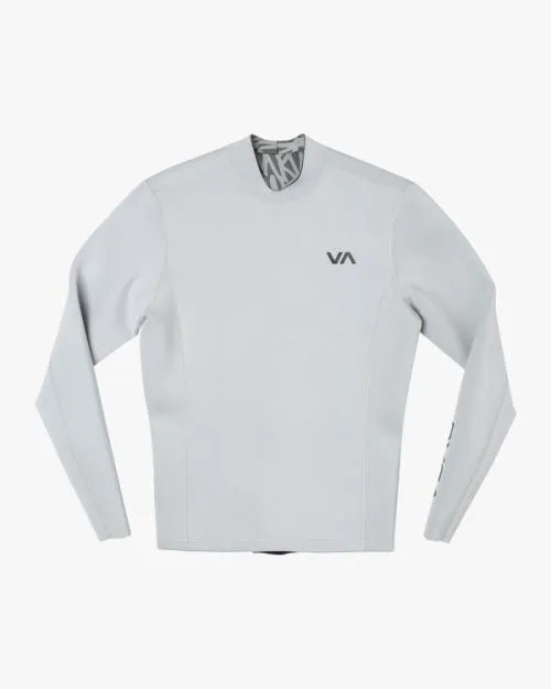 Rvca 2mm Balance Back Zip Wetsuit Jacket Lunar Rock Surf Neoprene Tops