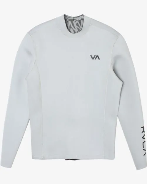Rvca 2mm Balance Back Zip Wetsuit Jacket Lunar Rock Surf Neoprene Tops