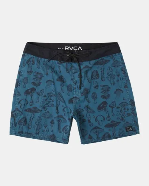 Rvca Alex Matus Mushy 18034 Boardshorts Mallard Blue Men Boardshorts