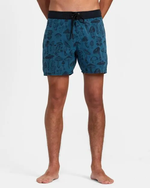 Rvca Alex Matus Mushy 18034 Boardshorts Mallard Blue Men Boardshorts