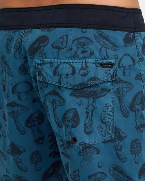 Rvca Alex Matus Mushy 18034 Boardshorts Mallard Blue Men Boardshorts