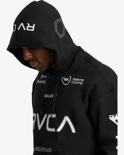 Rvca All Brand Sport Workout Hoodie Black SportMen Hoodies and Sweatshirts