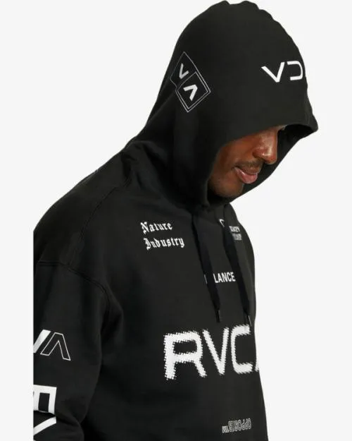 Rvca All Brand Sport Workout Hoodie Black SportMen Hoodies and Sweatshirts