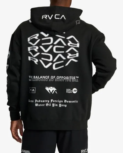 Rvca All Brand Sport Workout Hoodie Black SportMen Hoodies and Sweatshirts
