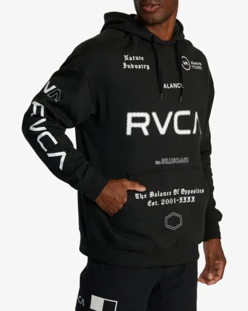 Rvca All Brand Sport Workout Hoodie Black SportMen Hoodies and Sweatshirts