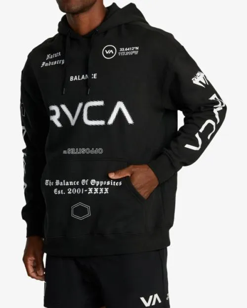 Rvca All Brand Sport Workout Hoodie Black SportMen Hoodies and Sweatshirts