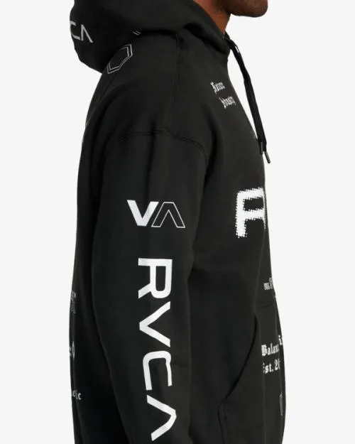 Rvca All Brand Sport Workout Hoodie Black SportMen Hoodies and Sweatshirts