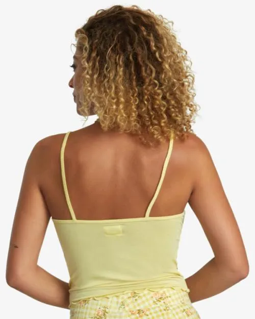 Rvca All That Tank Top Golden Women Tops