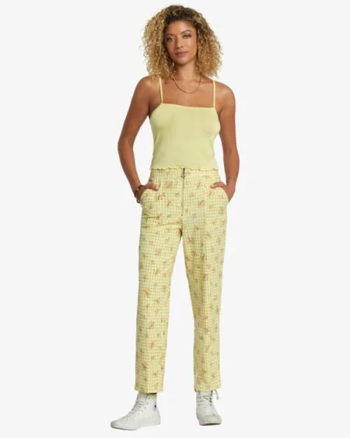 Rvca All That Tank Top Golden Women Tops