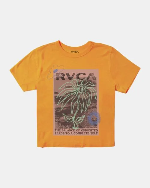 Rvca Atomic Jam Tee Tangerine Women Tees and Tanks