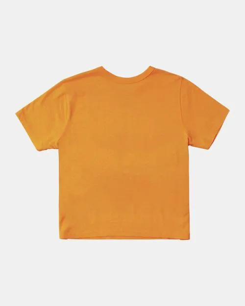 Rvca Atomic Jam Tee Tangerine Women Tees and Tanks